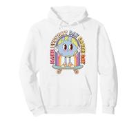 Earth Day Skateboard Peace Sign Environmental Retro Sudadera con Capucha