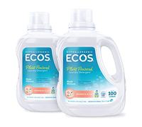 Earth Friendly - Detergente para ropa hipoalergénico ECOS con suavizantes de telas incorporados 100 cargas de magnolia y lirio - 100 oz.