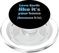 Earth Is Your Mom Love Eco Go Green - Declaración Eco Warrior PopSockets PopGrip para MagSafe