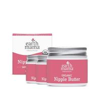 Earth Mama - Mantequilla orgánica para pezones para lactancia materna y piel seca, 2 onzas líquidas (paquete de 3)