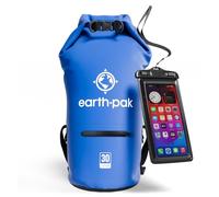 Earth Pak Bolsa Seca Impermeable de 40 L, Bolsa de compresión con Cremallera para Kayak