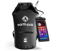 Earth Pak Bolsa Seca Impermeable de 40 L, Bolsa de compresión con Cremallera para Kayak