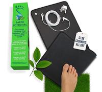 Earth Potential Tapete de conexión a tierra universal: aproveche la energía de la Tierra para dormir mejor, reducir el estrés y mejorar la circulación. Úselo como tapete para teclado y mouse de comput