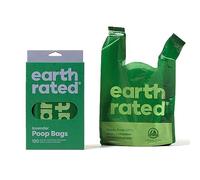Earth Rated Bolsas para heces de perro, resistentes y a prueba de fugas, con asas fáciles de atar, aroma a lavanda, 120 unidades