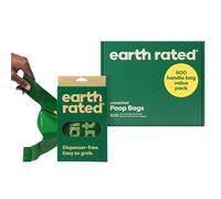 Earth Rated Bolsas para heces de perro, resistentes y a prueba de fugas, con asas fáciles de atar, sin aroma, 600 unidades