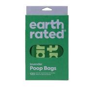 Earth Rated Easy Tie Lavanda Bolsas con asas para heces de perro
