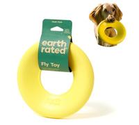 Earth Rated Juguete de Disco Volador para Perros, Juguete Interactivo de platillo Volador para Perros Adultos y Cachorros, Flota en el Agua, pequeño, Amarillo