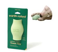 Earth Rated Juguete dispensador de golosinas para Perros, Juguete de enriquecimiento para Perros Adultos y Cachorros, alimentador Lento, Apto para lavavajillas y congelador, Goma Natural, pequeño,