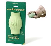 Earth Rated Juguete dispensador de golosinas para Perros, Juguete de enriquecimiento para Perros Adultos y Cachorros, alimentador Lento, Apto para lavavajillas y congelador, Goma Natural, Grande,