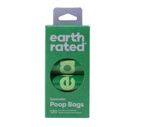 Earth Rated Bolsas para heces de perro, para mascotas a prueba de fugas y extragruesas, aptas para perros de cualquier tamaño, Rollos de recarga, aroma a lananda, 120 unidades