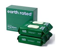 Earth Rated Toallitas hipoalergénicas para Perros, para Limpiar y Eliminar olores de Patas, Cuerpo y Trasero, Cachorros y Perros Adultos, Aroma a Lavanda, 400 Unidades