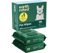 Earth Rated Toallitas para mascotas para perros y gatos, hipoalergénicas, limpieza 3 en 1, desodorizante e hidratante, para las patas de aseo, cuerpo y trasero, nuevo té blanco y albahaca escente, 400