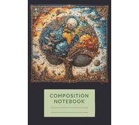 Earth Roots Nature & City Fusion Composition Notebook for Students: 6x9 Inch | 110 College Ruled Pages | Imaginative Brain-Themed Journal for Class Notes, Homework, and Ideas