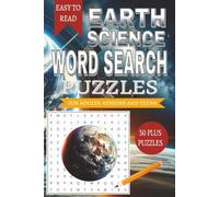 Earth Science Word Search Puzzle Book: Word Searches with Easy to Read Print about Earth Science and Other Related Items | 6x9 inches, 110 pages | 50+ ... Gifts for Vacations, Holidays and Free Times