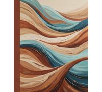 Earth Tone Abstract Art Notebook: Flowing Wave Design Journal for Writing, Creativity & Planning
