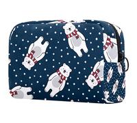 Earth View from Space - Bolsa de maquillaje para cosméticos, pequeña bolsa de viaje con cremallera, bolsa de aseo portátil, organizador de maquillaje para mujeres y niñas, Multicolor 02,
