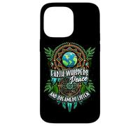 Earth Whispers Peace and Dreamers Listen Dreamcatcher Boho Carcasa para iPhone 14 Pro MAX