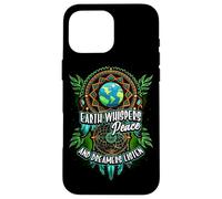 Earth Whispers Peace and Dreamers Listen Dreamcatcher Boho Carcasa para iPhone 16 Pro MAX
