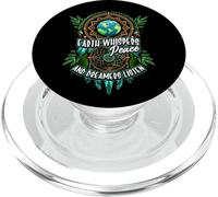 Earth Whispers Peace and Dreamers Listen Dreamcatcher Boho PopSockets PopGrip para MagSafe