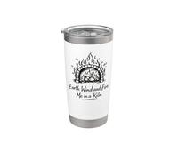 Earth Wind and Fire Funny Pottery Wheel Ceramics Vaso térmico de acero inoxidable de doble pared