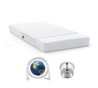 Earthinglife Hojas de cama con 5 % de fibra plateada, alfombrilla de suelo para cama con enchufe de la UE, incluye un cable de 5 m, 90 x 265 cm, la mitad de la hoja se adapta a todas las camas para un