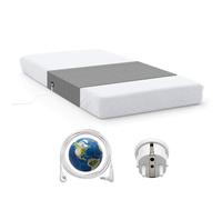 Earthinglife Hojas de cama con 5 % de fibra plateada, alfombrilla de suelo para cama con enchufe de la UE, incluye un cable de 5 m, 90 x 265 cm, la mitad de la hoja se adapta a todas las camas para un