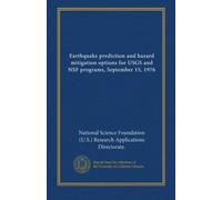 Earthquake prediction and hazard mitigation options for USGS and NSF programs, September 15, 1976