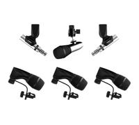 Earthworks Audio DK6 - Kit de micrófono de tambor de 6 piezas para Kick Drum, Tom, caja y platillos, incluye 4 micrófonos DM17, 2 micrófonos SR20 Gen 2, 1 micrófono DM6, soportes de llanta, clips de