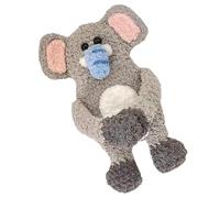 Earuds Animal Case, Cute Earbud Case Cover - Monedero con forma de animal hecho a mano, bolsa de papel de crochet, moldes de animales hechos a mano para estudiantes, Gris, se beskrivning, Unisex