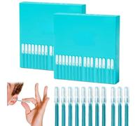 Earwax Removal Adhesive Swabs, Sticky Ears Cleaning Sticks - Gentle, Reusable Ear Wax Removal Tools with Dust Cover Packaging, Adhesive Ear Cleaning Sticks for All Ages