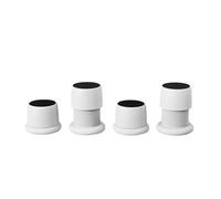 Eary 2/4 Uds almohadillas antivibración muebles for el hogar alfombrilla elevadora altura ajustable 1,6-2,6 "parachoques elevador silencioso autoadhesivo Para camas, mesas, sillas o sofás(4PCS White)