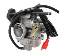 EASDTG Carburador Motor Moto para GY6 125cc 150cc Carburador para Motocicleta para Tipo D Conjunto Carburador 24mm Colector Gasolina Cable Repuesto para Carburador De 4 Tiempos Mayor Potencia