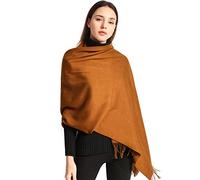 EASE LEAP Pashmina Regalo Boda Invitados Bufanda De Invierno Para Mujer Chal Fiesta Suave Grueso para Mujeres Estolas 200X78cm（Marron