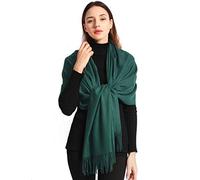 EASE LEAP Pashmina Regalo Boda Invitados Bufanda De Invierno Para Mujer Chal Fiesta Suave Grueso para Mujeres Estolas 200X76cm（Verde