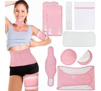 Easebliss Paquete de aceite de ricino, paquete de aceite de ricino reutilizable para desintoxicación del hígado, paquete de 5 compresas de aceite de ricino para abdomen de tamaño grande, kit de