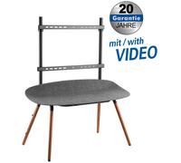 Easel studio tv floor stand with shelf for flat screens 55? - 70?