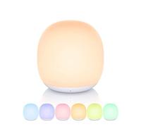 EASEMO Luz Nocturna Infantil, LED Lámpara Nocturna de Niños con Función Control Tátil, Luz de BeBe con 256 Colores RGB Ajustables & 3 Luz Blanca Cálida para Dormitorio, Sala de BeBé & Salón