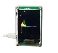 EaseSunny Analizador de espectro de audio, medidor VU, pantalla de nivel de música, LCD HD de 2.4 pulgadas, 10 modos alimentados por USB, entrada de micrófono sensible para DJ, estudio en casa