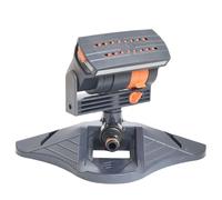 EaseSunny Aspersor de césped, aspersor de jardín, aspersor oscilante, cobertura ancha ajustable de 16 agujeros, ABS para riego de patio, paquete de 2