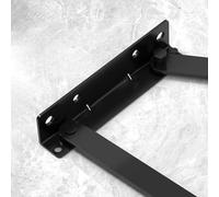 EaseSunny Bisagra de resorte resistente, soporte de elevación triangular, armario de almacenamiento para sofá cama, giro de 90 grados, acero negro, paquete de 2 para reparación de muebles