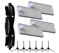 EaseSunny Cepillo principal, cepillo lateral, kit de filtro para Eureka Lvac Voice Nuo, LG R580, Dynaking R21 Robot Aspiradora, principal, 4 filtros, 6 lados
