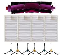 EaseSunny Cepillo principal, cepillos laterales, kit de filtro para Midea V12, Eureka J12 Ultra, esquinas de limpieza profunda, depilación de mascotas, juego de 11 piezas