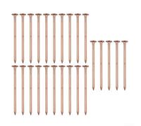 EaseSunny Clavos de cobre para matar tocones de árbol de 7,6 cm, de cobre sólido, remoción de tocones de penetración profunda, paquete de 25