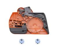 EaseSunny Conjunto de cubierta de embrague de motosierra con tuercas de barra, cubierta lateral de freno de cadena de magnesio compatible con 135 140 435 440 135E 140E CS2240