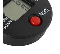 EaseSunny Contador paso a paso, monitor de bicicleta estática, pantalla digital, distancia de escaneo de frecuencia de calorías, accesorio de gimnasio de plástico negro