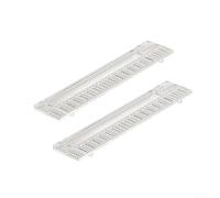 EaseSunny Estante de radiador de hierro para ropa, 2 unidades, diseño plegable para uso en interiores, 45 x 15 cm, color blanco