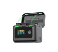 EaseSunny Estuche de carga de batería multifuncional para DJI OSMO Action 6/5 Pro/360, caja de almacenamiento compacta ABS con concentrador de carga eficiente para accesorios de cámara de acción