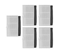 EaseSunny Filtro de repuesto para Cecotec Conga 2299, S5 Plus, Ultra Home X-Treme, paquete de 5 filtros HEPA lavables para aspiradora robot, captura de polvo de mascotas de alta eficiencia