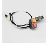 EaseSunny Interruptor de scooter eléctrico, control de velocidad de 2 pulgadas, selector de doble accionamiento para bicicleta eléctrica, botón de marcha alta y baja, accesorio del acelerador del