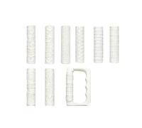 EaseSunny Juego de rodillos de textura, herramientas de arcilla, rodillos en miniatura para cerámica, fabricación de terrenos con 8 patrones, kit de manualidades PLA para juegos de mesa